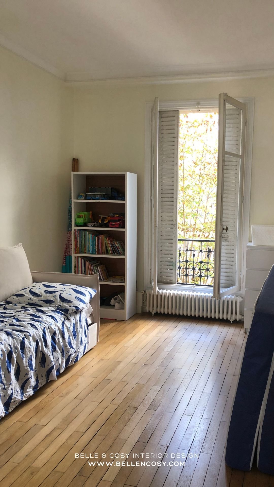 Belle & Cosy Interior Design Paris project boys bedroom before