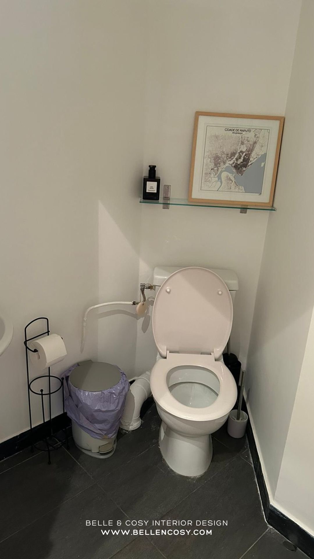 Belle & Cosy Interior Design Paris project cloakroom before