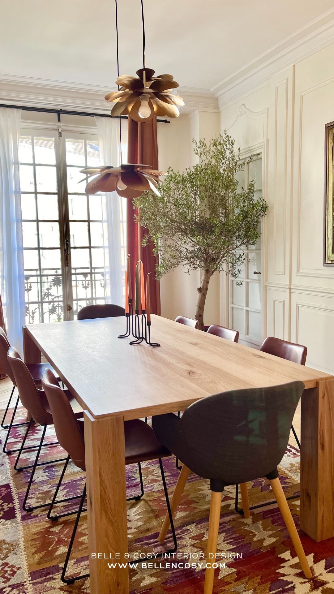 Belle & Cosy Interior Design Paris project dining after 2