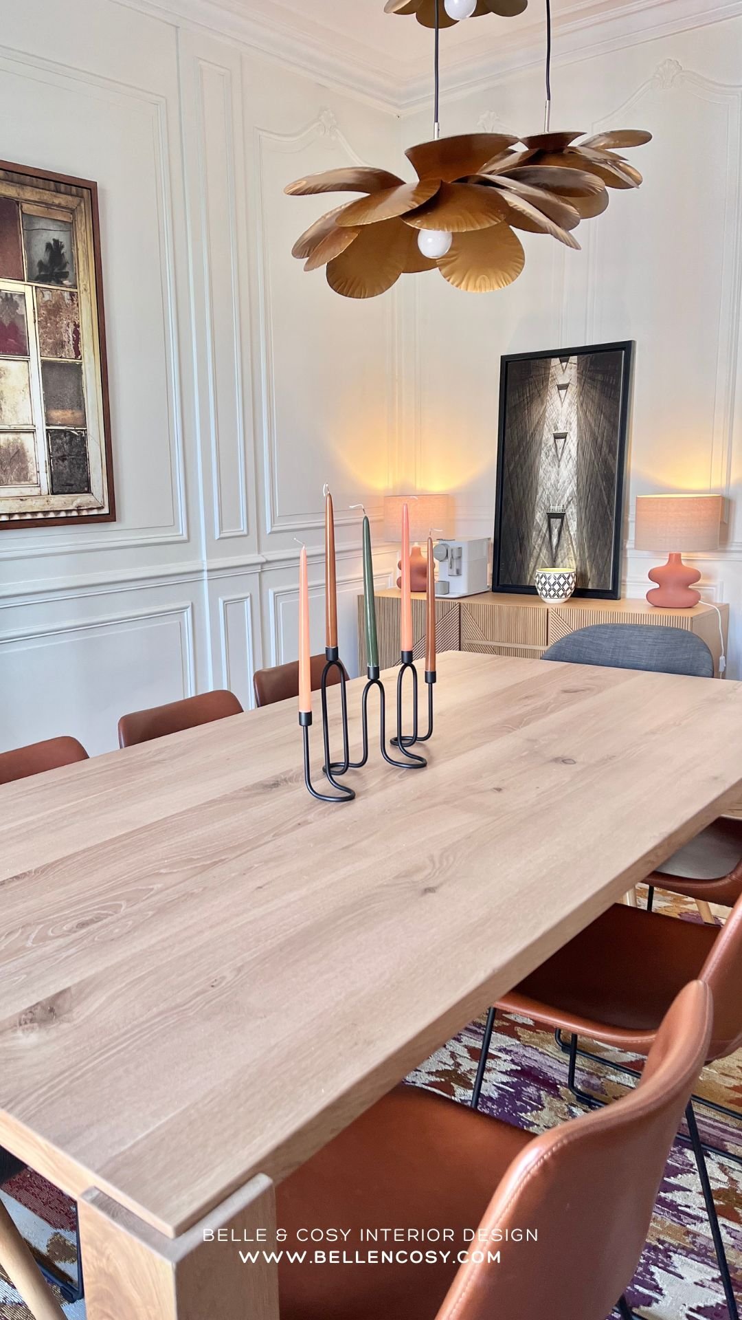 Belle & Cosy Interior Design Paris project dining after 3