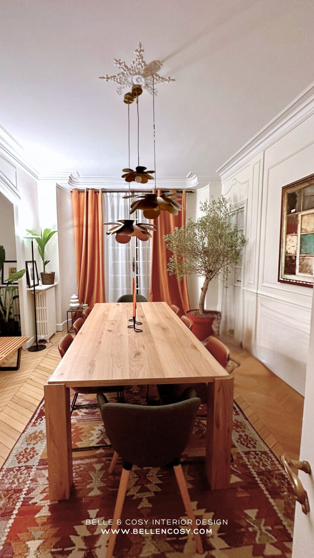 Belle & Cosy Interior Design Paris project dining after 5