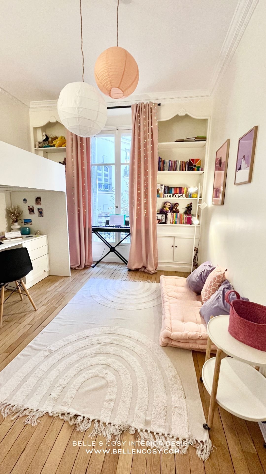 Belle & Cosy Interior Design Paris project girls bedroom after 6