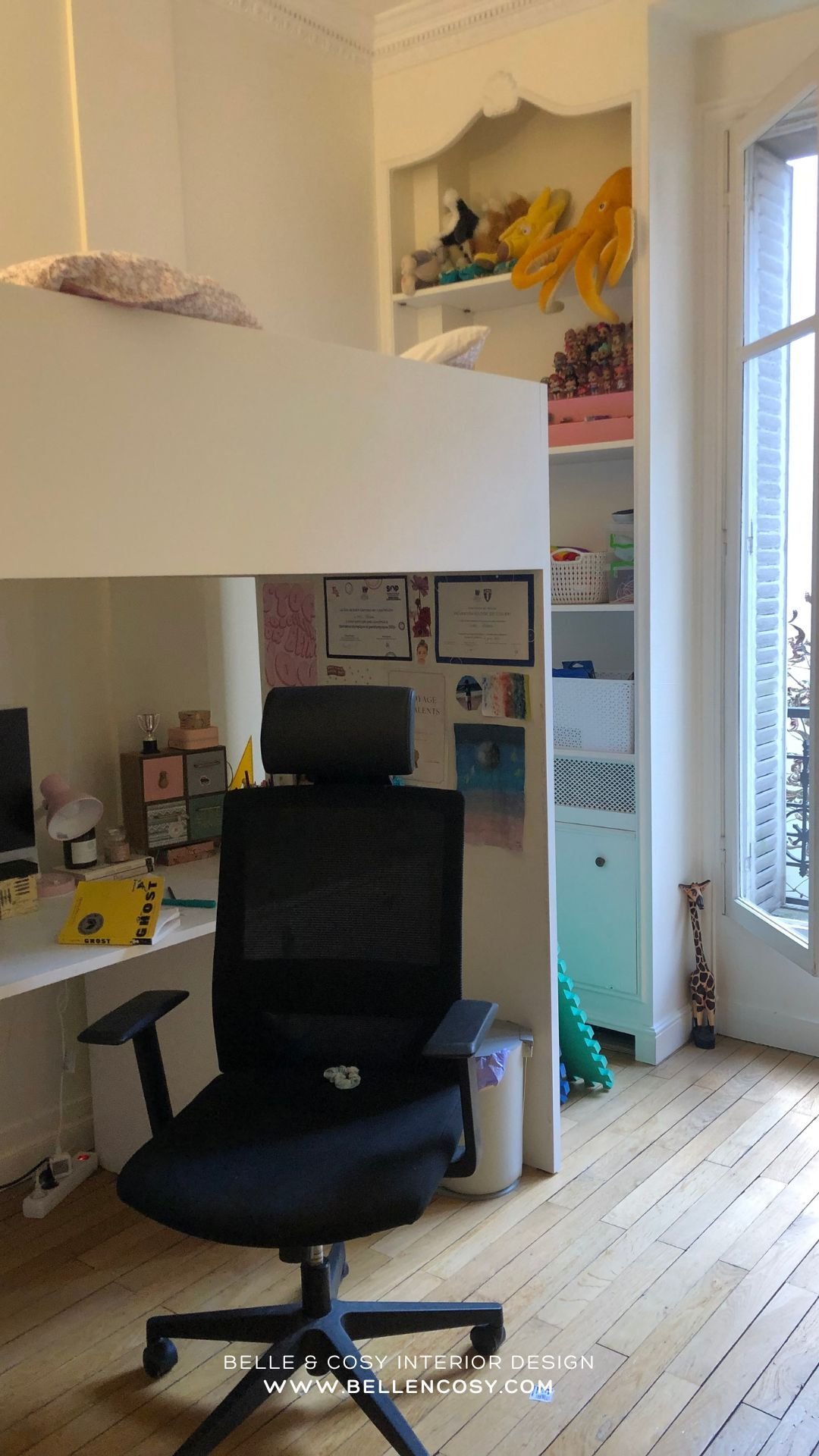 Belle & Cosy Interior Design Paris project girls bedroom before 2