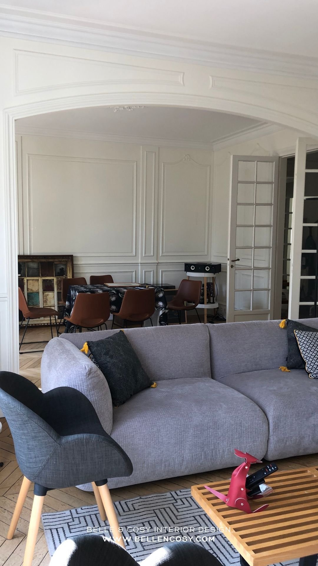 Belle & Cosy Interior Design Paris project living before 3
