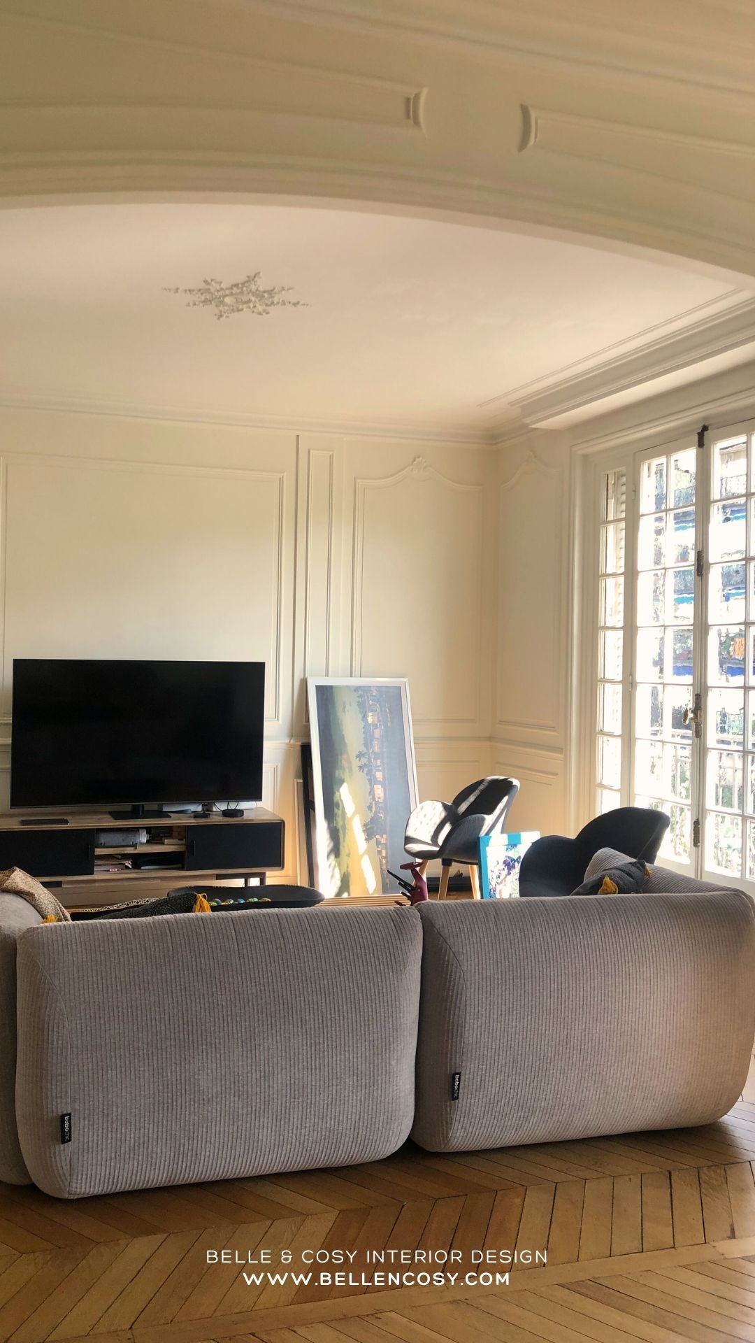 Belle & Cosy Interior Design Paris project living before 5