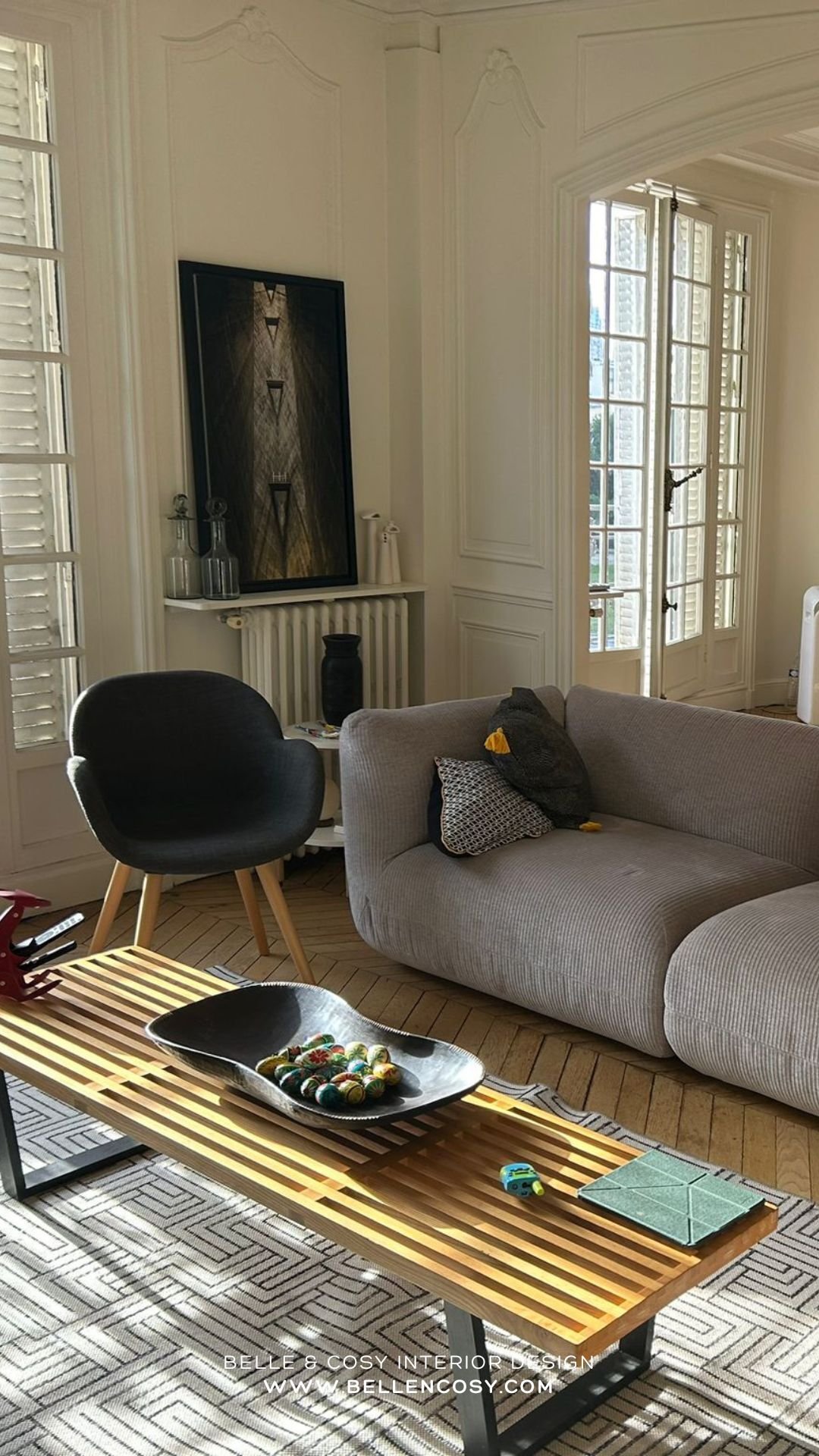Belle & Cosy Interior Design Paris project living before
