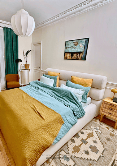 Belle & Cosy Interior Design Paris project master bedroom after