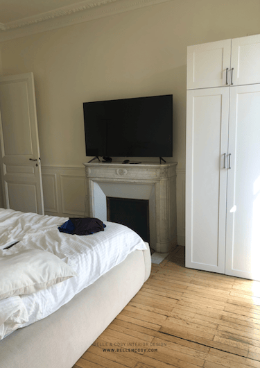 Belle & Cosy Interior Design Paris project master bedroom before 2