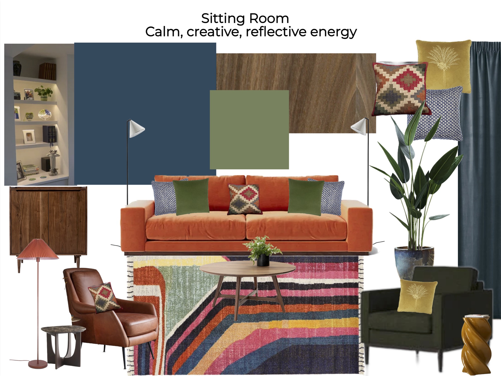 Belle & Cosy Sitting room Mood Board example